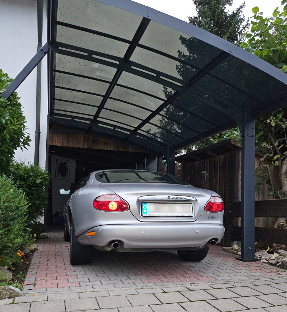 Carport auf 2 First Base 120 cm Schraubfundamenten